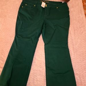 NEW Iman Green jeans size 22W